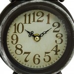 Deco 79 Country Cottage Metal Clock 2 ASST 6 W 9 H Black - BYO74PMR1
