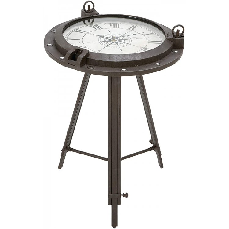 Deco 79 Metal Clock Table 24 by 19-Inch - BH41UEQ0D
