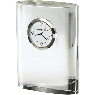 Howard Miller Fresco Table Clock 645-718 Glass Crystal with Quartz Movement - BD14ETOH3