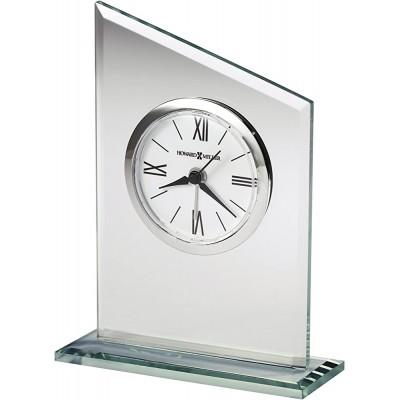 Howard Miller Leigh Table Clock 645-805 – Modern Glass with Quartz Alarm Movement - BVCV8FB0F