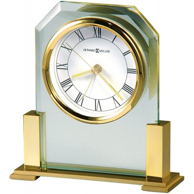 Howard Miller Paramount Table Clock 613-573 – Brass Finished with Quartz Alarm Movement - BN3XZKYY0