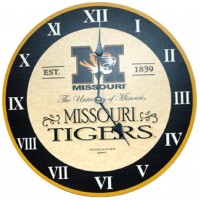NCAA Missouri Tigers Large Clock - BR4ZFTRHI