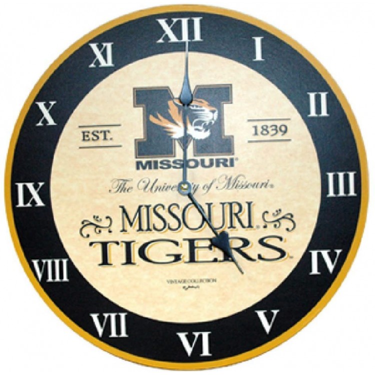 NCAA Missouri Tigers Large Clock - BR4ZFTRHI