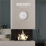 SEIKO Carrara Clock Gold White - BPIAY1V22
