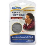 Cloudz Washable Travel Neck Pillow Cover Grey - BVY1KV4LH