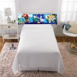 Franco Kids Bedding Super Soft Microfiber Zippered Body Pillow Cover 54 in x 20 in Sonic The Hedgehog - BHKTEBTOP