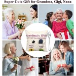 Grandma Gifts 2-Pocket Grandma’s Spot Throw Pillow Covers 18x18 Inch + Best Grandma Ever Engraved Spoon Birthday Christmas Anniversary Thanksgiving Day Gifts for Grandma Mom Gigi Nana Mimi - BNEMBXE0Z