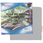 Relax Home Life Wedge Pillowcase Designed to Fit Our 7.5 Bed Wedge 25 W x 26 L x 7.5 H Hypoallergenic 100% Egyptian Cotton Replacement Cover Fits Most Wedges Up to 27 W x 27 L x 8H - BXVDLBNIZ