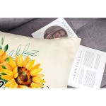 Summer Sunflower Pillow Covers 18x18 Set of 4 Farmhouse Spring Decor Bloom Summer Floral Home Sweet Home You are My Sunshine Holiday Decorations Throw Cushion Case for Home Decorations TH108 - BYGYSRYZS