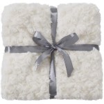 Valea Home Faux Fur Throw Pillow Covers for Couch Decorative Plush Swirl Luxury Super Soft Throw Pillow Case Set 18 x 18 Pack of 2 Ivory White - BAEWBWNIZ