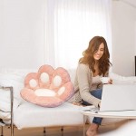 Cat Paw Cushion Cute Seat Cushion Pink Chair Pillow Lazy Sofa Pillow Outdoor Decoration Warm Floor 27.55 x 23.55 inch Cushion Warm Skin-Friendly Floor Mat Specially Designed for Health Building - B2NGM4GZR