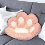 Cat Paw Cushion Cute Seat Cushion Pink Chair Pillow Lazy Sofa Pillow Outdoor Decoration Warm Floor 27.55 x 23.55 inch Cushion Warm Skin-Friendly Floor Mat Specially Designed for Health Building - B2NGM4GZR