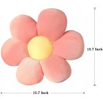 Flower Floor Pillow Seating Cushions,Flower Pink Throw Pillow Home Decorative Seating Cushion for a Reading Bed Room,Dining Table,or Watching TV A - BVT7JYRMA