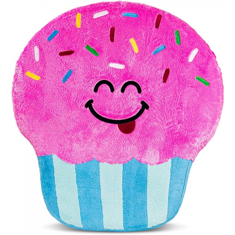Good Banana Cupcake Floor Floatie Kids’ Round Floor Pillow Seating Soft Comfortable Cushion Inflatable Seat Fun & Colorful Decor for Bedroom Playroom Reading Nook Living Room & Dorm Room - BYK7GE8EG