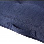 Greendale Home Fashions Cobalt Square Tufted Floor Pillow Medium 32 x 32 - BTEO22KNN