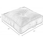 Greendale Home Fashions Omaha 21-inch Square Floor Pillow Fawn - B28911S92