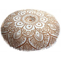Pillow Case Indian Mandala Floor Round Retro Forest Series Bohemian Style Decor Cushion Cover Decorative for Sofa 43x43cm by Yanwuuh - B439YBYEN