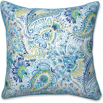 Pillow Perfect Outdoor Indoor Gilford Baltic Floor Pillow 25" x 25" Blue - BSC75PAL8