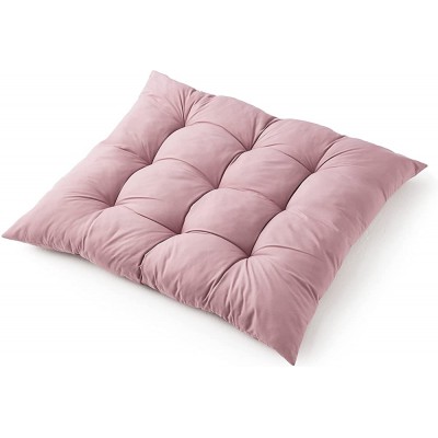 Rainha Puffy Tufted Floor Pillow Mauve Taupe - B7DRBOHWX