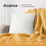 Acanva Decorative Throw Pillow Inserts for Sofa Bed Couch and Chair 28 L x 28 W White 2 Pack - BYY87PWEW