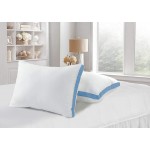 Ayat Gusset Pillows | Bed Pillows | Luxurious Hotel Collection Pillow | Virgin Ball Fiber Filling | Pack of 2 | 18 x 26 in 45 x 66 cm | Standard Sky Blue - B36CDDDW1