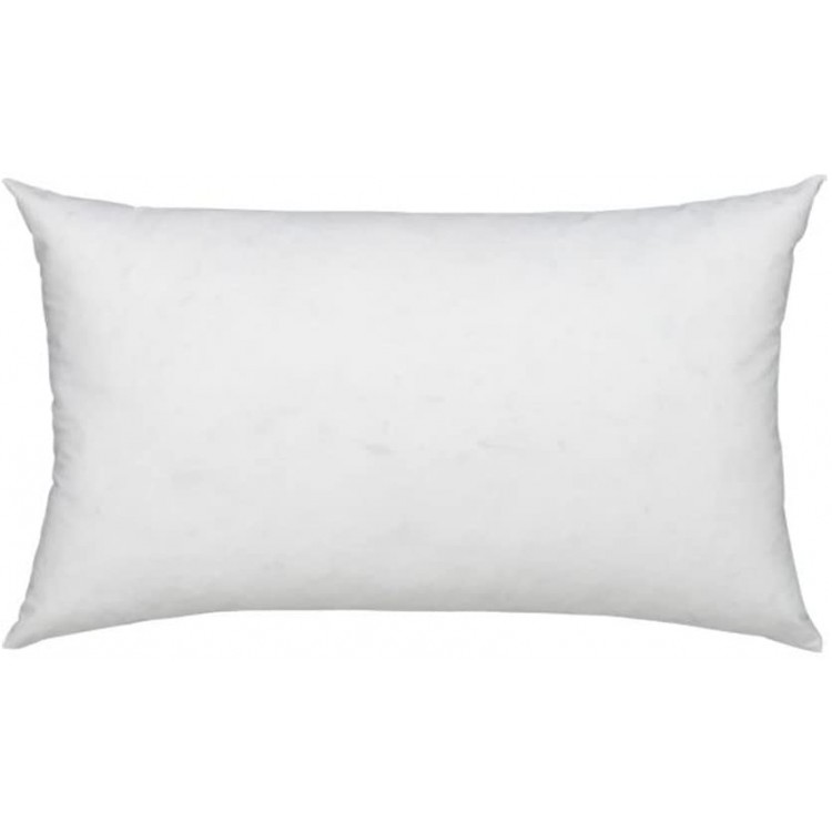 Fennco Styles 100% Polyester Fiber Pillow Filler Insert White Rectangular 14X23 - BAN2P0CDJ