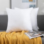 Lipo 18 x 18 Pillow Inserts Set of 2 Throw Pillow Inserts Euro Pillow Inserts Down Pillow Inserts Decorative Pillow Insert Pair White Couch Pillow - BQDGCPFXA