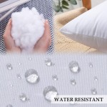 MIULEE Outdoor Pillow Insert Waterproof 12x20 Throw Pillow Insert Premium Hypoallergenic Pillow Stuffer Sham Rectangle for Patio Furniture - B3K0BAMM1