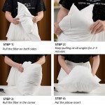 MIULEE Outdoor Pillow Insert Waterproof 12x20 Throw Pillow Insert Premium Hypoallergenic Pillow Stuffer Sham Rectangle for Patio Furniture - B3K0BAMM1