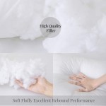 MIULEE Set of 4 Throw Pillow Inserts Premium Hypoallergenic Throw Pillows Stuffer Decorative Square Sham Pillow Forms for Couch Sofa Bed 18 x 18 Inch - BIUF05EE6