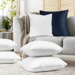 Nestl Plain Throw Pillows 28x28 Inches Decorative Pillow Insert Square Throw Pillow Inserts 4 Pack Premium Down Alternative Polyester Pillow Cushion Sham Stuffer for Couch Sofa Bed Set of 4 - BI08I24NZ