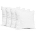 Nestl Plain Throw Pillows 28x28 Inches Decorative Pillow Insert Square Throw Pillow Inserts 4 Pack Premium Down Alternative Polyester Pillow Cushion Sham Stuffer for Couch Sofa Bed Set of 4 - BI08I24NZ