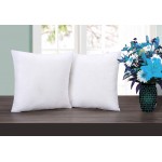 Ramanta Home Throw Pillow Insert 12x12 Inches Set of 2 Decorative Square Pillow Inserts for Bed and Couch - BK017MQX8