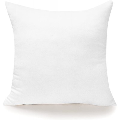 Royale Linens Throw Pillow Insert 1 Pack 12x 12 Inch Pillow Insert Square Pillow Bed & Couch Pillow Sofa Pillow Insert Decorative Pillow Insert Inner Cushion Pillow & Shams Stuffer White - BPOOLMSHR