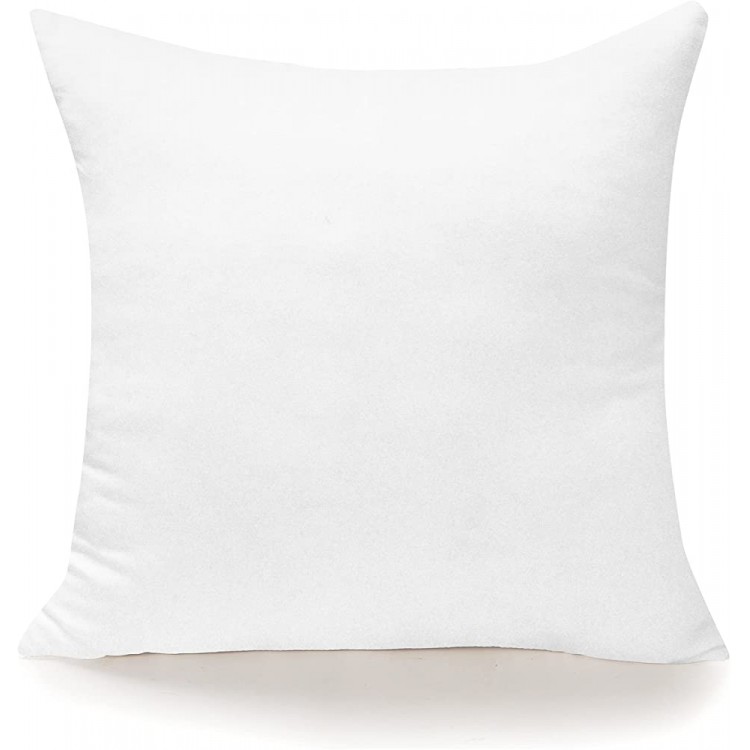 Royale Linens Throw Pillow Insert 1 Pack 12x 12 Inch Pillow Insert Square Pillow Bed & Couch Pillow Sofa Pillow Insert Decorative Pillow Insert Inner Cushion Pillow & Shams Stuffer White - BPOOLMSHR