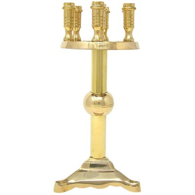 Christian Utensils High Polished Brass Catholic Church Religious 7 Light Candelabra 9 1 4 Inch rgbc-df-1026 - BYTXLAUP6