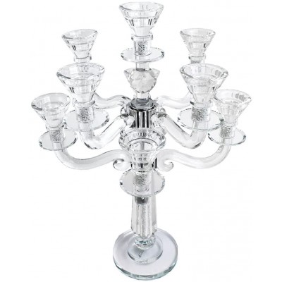 D Judaica Crystal Candelabra with Stones 9 Arms Home Decor Candle Holder 18.11 - BKCKN3ZAL