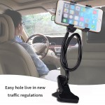 Fmystery Phone Holder Bed Gooseneck Mount Cell Phone Clamp Clip for Desk Flexible Lazy Long Arm Headboard Bedside Overhead Mount Stand Compatible with iPhone 13,3-7 inch Phones,etc Black - B95HPOOF3
