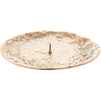 Holyart Candle Holder Plate in Gold-Plated Brass with jag - BK3KB2MNS