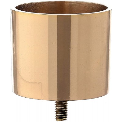 Holyart Screw-on Golden Brass Candle case 6 cm - B435FLLQV