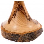 Olive Wood bark Candle-Holder - BOTKU6N17