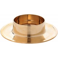 Simple Candle Holder in Gold-Plated Brass 7 cm - B02I2TX4M