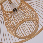 Demeanor LED Chandeliers Nordic Retro Hollow Bamboo Natural Wicker Rattan Bamboo Branch Pendant Light Hand-Woven Lampshade Suitable for Bars Cafes Energy-Saving Lamps Size : 40cm - BZ4LOYGQB