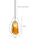 JQIONG Simple Study Living Room Chandeliers Creative Personality Kitchen Island Dining Room Glass Pendent Lamp Fashion Bedroom Bedside Pendant Light Nordic Style Hotel Bar Small Chandelier - B4WXSUOJP