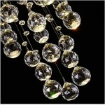 LED Modern Chandelier Lamp Long Crystal Chandelier Compatible with Living Room Staircase Lobby Modern Indoor Lighting Large LED Lamp Luxury Home Decor Lustre,Modern LED Chandelier ,hallway light - BHXCTFQ8C