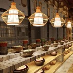 Voice of life Indoor Chandelier Style Bamboo Restaurant Zen Tea Room Restaurant Hot Pot Shop Japanese Style Lamp Hotel Bed and Breakfast Creative Bamboo Art Lamp - BGPWM9DOB