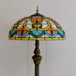wduuii Lamp 16 Creative Stained Glass Living Room Dining Room Bedroom Bedside Floor Lamp Bar Club Standing Lamp Decoration - BPB2HNB5A