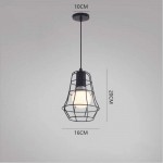 YXLMAONY Foyer Chandelier Creative Girdle Dining Table Small Chandeliers Minimalist Art Dining Room Light with Retro Personality Single Head Restaurant Hanging Lamp Hanging Lighting - B39XTPB59