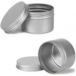 12pcs 4oz Metal Round Tins,Aluminum Empty Candle Tins with Screw Lids,Metal Storage Tins Containers for Storing Candle,Spices and Candies - BQICOTMCL