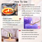 3 in 1 Candle Accessory Set Candle Wick Trimmer Candle Wick Dipper Candle Wick Snuffer Candle Cutter Candle Care Tools Gift for Scented Candles Lovers - BL7J9M2W1